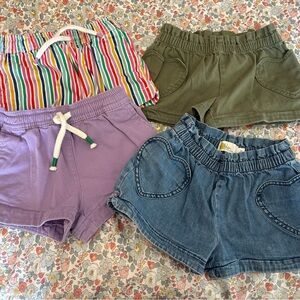 Mini Boden Heart Pocket Shorts Bundle